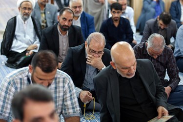 محمدباقر ذوالقدر دبیر مجمع تشخیص مصلحت نظام در مراسم بزرگداشت مادر فرمانده شجاع و دلاور لشکر بدر دوران دفاع مقدس سرلشکر پاسدار شهید اسماعیل دقایقی