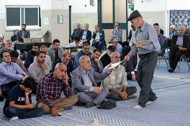 مراسم بزرگداشت مادر فرمانده شجاع و دلاور لشکر بدر دوران دفاع مقدس سرلشکر پاسدار شهید اسماعیل دقایقی در مسجد جامع پیامبر اعظم(ص) شهرک شهیدمحلاتی تهران 