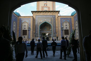مراسم بزرگداشت مادر فرمانده شجاع و دلاور لشکر بدر دوران دفاع مقدس سرلشکر پاسدار شهید اسماعیل دقایقی در مسجد جامع پیامبر اعظم(ص) شهرک شهیدمحلاتی تهران 