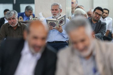 مراسم بزرگداشت مادر فرمانده شجاع و دلاور لشکر بدر دوران دفاع مقدس سرلشکر پاسدار شهید اسماعیل دقایقی در مسجد جامع پیامبر اعظم(ص) شهرک شهیدمحلاتی تهران 