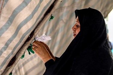 برافراشته شدن خیمه گاه امام حسین (ع) در زرقان 