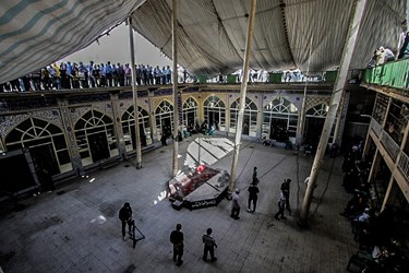 برافراشته شدن خیمه گاه امام حسین (ع) در زرقان 