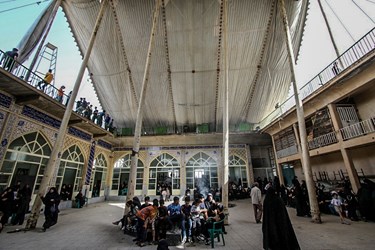 برافراشته شدن خیمه گاه امام حسین (ع) در زرقان 