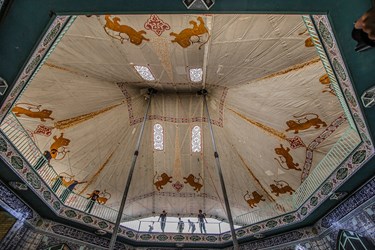 برافراشته شدن خیمه گاه امام حسین (ع) در زرقان 
