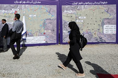 آیین افتتاح و بهره برداری بخشی از طرح جامع آبرسانی تهران (قمربنی هاشم) 
