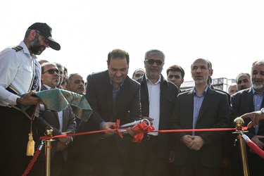 آیین افتتاح و بهره برداری بخشی از طرح جامع آبرسانی تهران (قمربنی هاشم) توسط علی‌اکبر محرابیان، وزیر نیرو