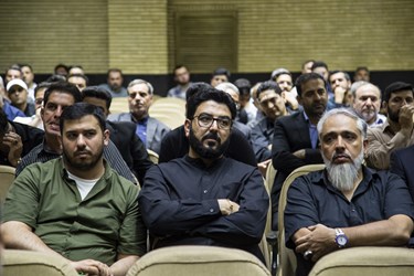 حامد عسکری شاعر درمراسم ترحیم پدر مصطفی صابرخراسانی