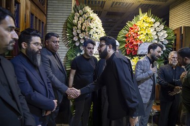 حامد عسکری شاعر درمراسم ترحیم پدر مصطفی صابرخراسانی