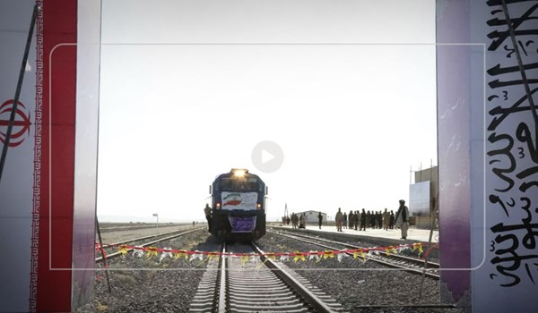 فیلم| سوت قطار تجارت ایران و افغانستان به صدا در آمد