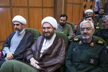 حجت الاسلام محمدجواد علی اکبری امام جمعه موقت تهران در آئین اختتامیه نمایشگاه عملکرد و پیشرفت تحقق محله اسلامی بسیج