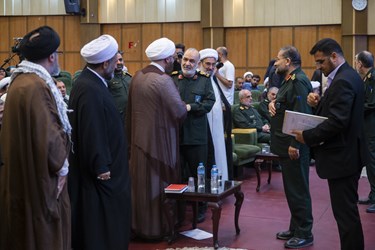 سردار سرلشکر حسین سلامی فرمانده کل سپاه پاسداران در آئین اختتامیه نمایشگاه عملکرد و پیشرفت تحقق محله اسلامی بسیج