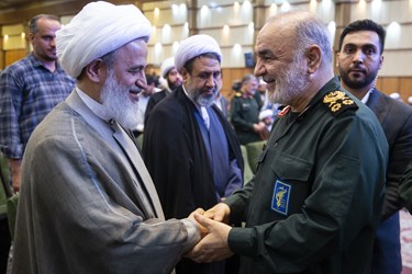 سردار سرلشکر حسین سلامی فرمانده کل سپاه پاسداران در آئین اختتامیه نمایشگاه عملکرد و پیشرفت تحقق محله اسلامی بسیج