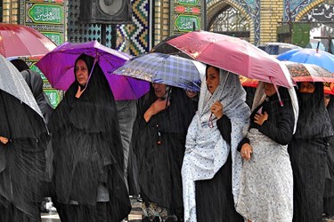 استقبال از «محرم» زیر باران 