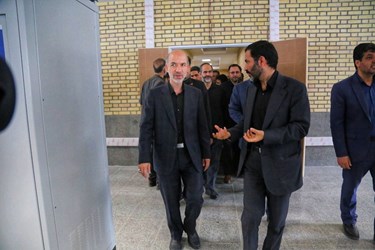 مراسم راه اندازی پست ۴۰۰ کیلو ولت باغستان البرز با حضور علی اکبر محرابیان وزیر نیرو