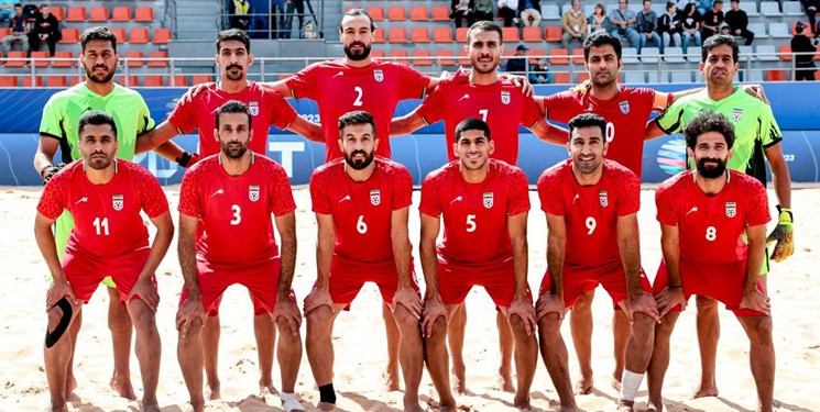 پیروزی فوتبال ساحلی ایران مقابل امارات در تورنمنت بلاروس