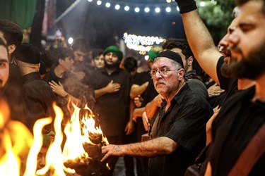 مشعل ‎گردانی شب تاسوعا دولت آباد