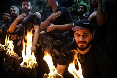 مشعل ‎گردانی شب تاسوعا دولت آباد