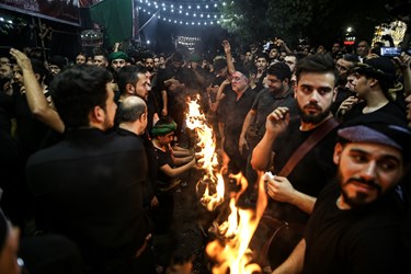 مشعل ‎گردانی شب تاسوعا دولت آباد