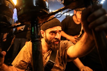 مشعل ‎گردانی شب تاسوعا دولت آباد