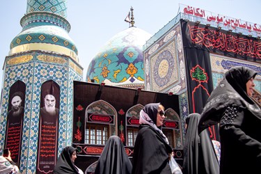 حضور مردم در عزاداری عاشورای حسینی در امامزاده صالح (ع)
