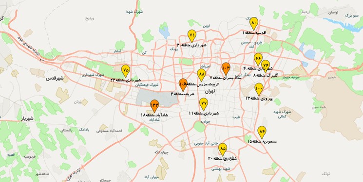 کیفیت هوای تهران قابل قبول است