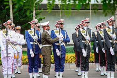 گروه تشریفات حاضر در مراسم  دیدار وزیر دفاع بلاروس و ایران