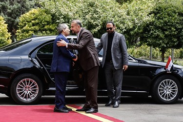 خوش آمدگویی  حسین امیرعبداللهیان وزیر امور خارجه ایران از فیصل مقداد وزیر امور خارجه سوریه 