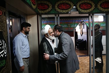 دیدار حجت‌الاسلام عبدالله حاجی‌ صادقی نماینده ولی فقیه در سپاه پاسداران و پیام تیرانداز مدیرعامل خبرگزاری فارس