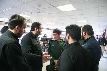 بازدید سردار رمضان شریف سخنگوی سپاه پاسداران از خبرگزاری فارس