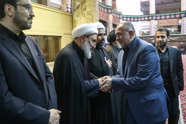 عارف نوروزی سرپرست ستاد اجرایی فرمان امام (ره) در مجلس ترحیم آیت‌الله حاج شیخ یدالله رحیمیان