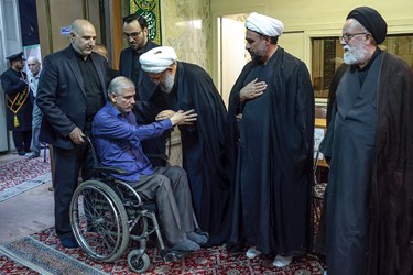 مجلس ترحیم آیت‌الله حاج شیخ یدالله رحیمیان در مسجد امام صادق (ع)