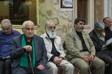 مهدی چمران رئیس شورای شهر تهران در مجلس ترحیم آیت‌الله حاج شیخ یدالله رحیمیان