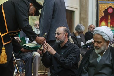 میثم نیلی در مجلس ترحیم آیت‌الله حاج شیخ یدالله رحیمیان