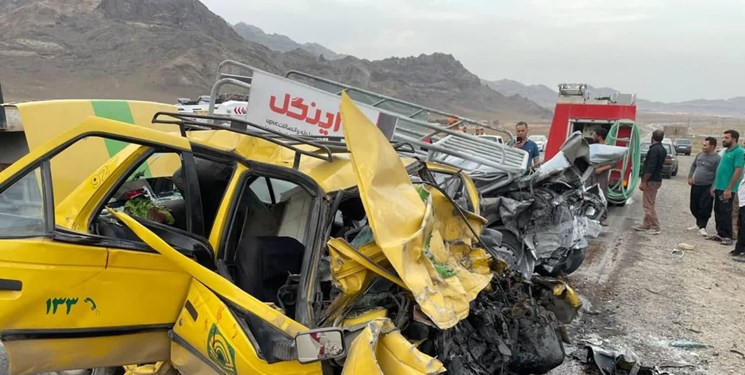 3 کشته در تصادف جاده قدیم نطنز به اصفهان+تصاویر