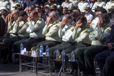 مراسم تشییع پیکر شهیدان یزدان سلیمان‌آبادی و حسین اسماعیلی