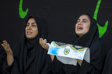 مراسم تشییع پیکر شهیدان یزدان سلیمان‌آبادی و حسین اسماعیلی