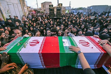 آئین تشییع و وداع با از پیکر شهید حادثه ترویستی حرم  مطهرشاهچراغ(ع)درخرامه   