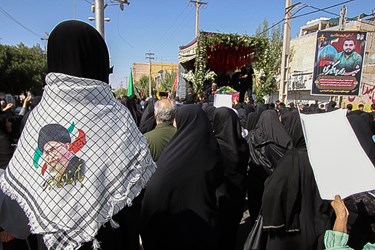 آئین تشییع و تدفین «شهید محمد جهانگیری» از شهدای حادثه تروریستی شاهچراغ(ع) در مرودشت 