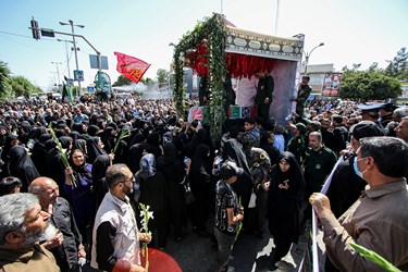 آئین تشییع و تدفین «شهید محمد جهانگیری» از شهدای حادثه تروریستی شاهچراغ(ع) در  مرودشت 