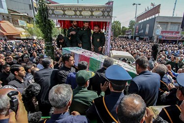 آئین تشییع و تدفین «شهید محمد جهانگیری» از شهدای حادثه تروریستی شاهچراغ(ع) در  مرودشت 