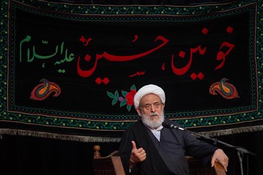 سخنرانی شیخ حسین انصاریان در مراسم افتتاحیه رادیو اربعین در خیمه عاشورایی میدان هفت تیر تهران