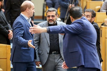 ورود محمدمهدی اسماعیلی وزیر فرهنگ و ارشاد اسلامی در اولین اجلاسیه ملی مردمی سازی دولت