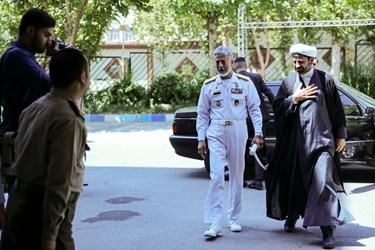 استقبال از امیر دریادار «حبیب‌الله سیاری» معاون هماهنگ‌کننده ارتش جمهوری اسلامی ایران 