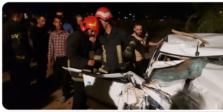 واژگونی خودروی سواری در کمربندی شیراز ۵ مصدوم برجای گذاشت