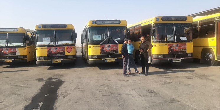 اعزام 10 دستگاه اتوبوس شهری از شهرکرد به مرز شلمچه