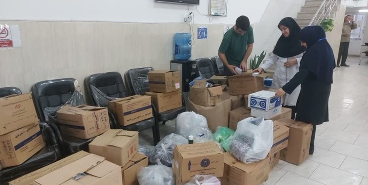 از خدمات رایگان بسیجیان جامعه پزشکی آمل به زائران اربعین تا ارسال ۲۵ کامیون نذورات مردم نکا