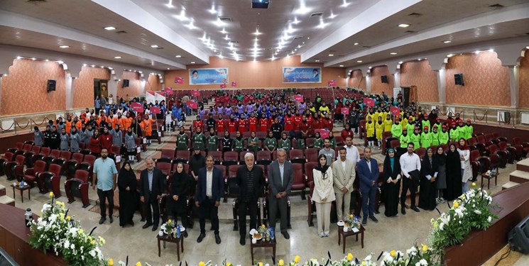 حضور رئیس سابق فدراسیون فوتبال و قهرمان تکواندو جهان در افتتاحیه یک جشنواره ورزشی