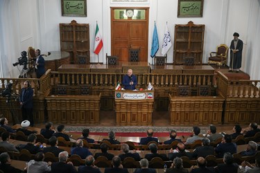 سخنرانی محمد باقر قالیباف رئیس مجلس شورای اسلامی در مراسم گرامیداشت هفته تعاون 