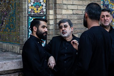  مراسم تشییع و خاکسپاری شهید گمنام در خانه مداحان تهران 