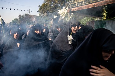  مراسم تشییع و خاکسپاری شهید گمنام در خانه مداحان تهران 